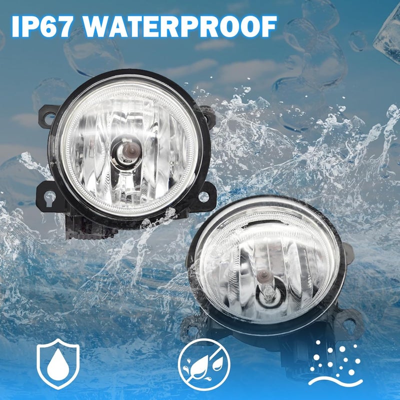BOXLIGHT Fog Lights Assembly Compatible With 2016-2021 Honda Civic Accord Pilot CR-Z Front Bumper Driving Fog Lamps Asslembly - Image 5